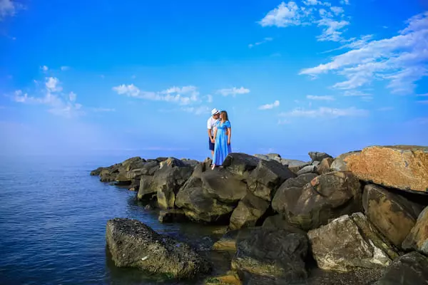 Фотосессия на скалах в Крыму